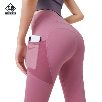 China High Quality Breathable Women Custom Yoga Pants With Pockets Sports Gaiters Workout Stretch Tights for sale