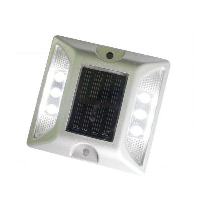 China White Solar Powered Road Reflectors 1.2V LED Aluminum Flashing for sale