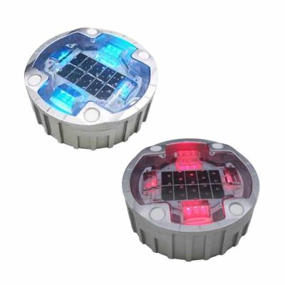 China 75 Tons Solar Cat Eyes Road Stud Aluminum Underground Driveway Marking Light for sale