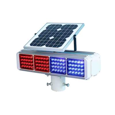 China IP55 Waterproof Solar LED Warning Light High Visibility Solar Powered Blinker for sale