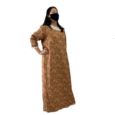 China Moroccan Arabic Most Popular Casual Long Flowing National Gown Dress For Women Muslim Clothing for sale