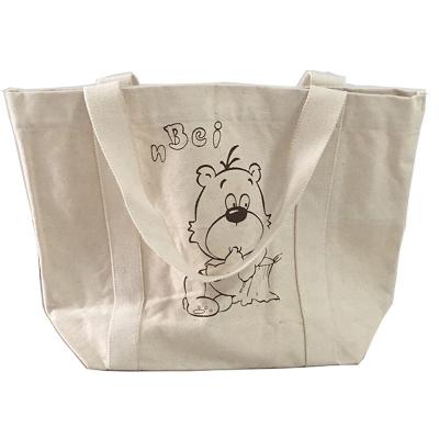 China Fashionable made canvas cotton bag eco handbag reusable bags for supermarkets for sale