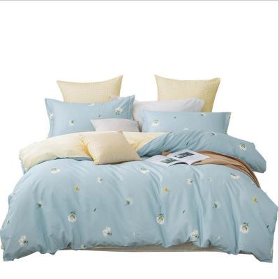 China 100%cotton Nondisposable 40S 128*68 Printed Cheapest Hotel Bedding Set, Duvet Cover Sheets for sale