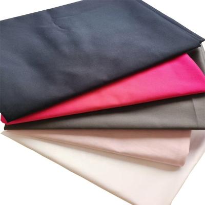 China Medical Single Dye Hospital Scrubs With 94% Polyester 6% Spandex Plain Dyeing Two Way Stretch Bulk Non Peach 160/165 GSM Twill Fabric for sale