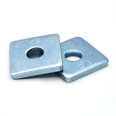 China High Quality Wedge Carbon Steel Galvanized Flat Square Gasket Factory Stamping Galvanized Square Gaskets for sale