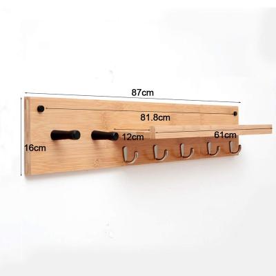 China Viable multifunctional bamboo hooks for cloth and bag for sale