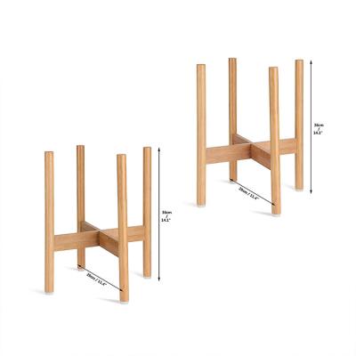 China Light Weight Simply Design Plant Bamboo Display Rack for sale