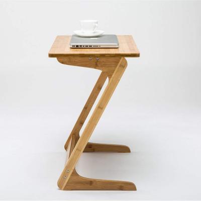 China Small Convertible Bamboo Side Table For Laptops for sale