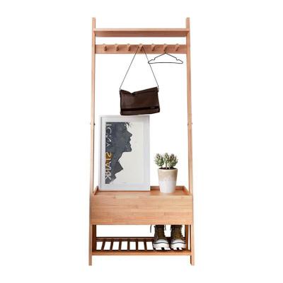 China High Quality Popular Customization Bamboo Storage Bag Rack Room Adjustable (Size) Cabinet for sale