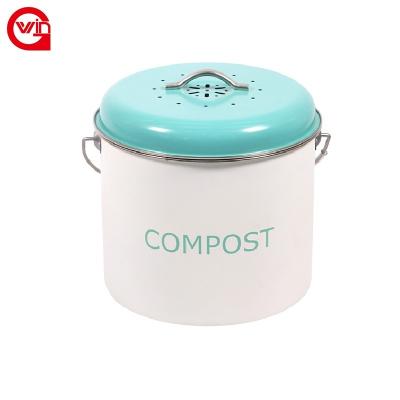 China Sustainable Supplier Compost Worm Farmhouse Kitchen Bread Bin Touchless Chinese Trash Cans for sale