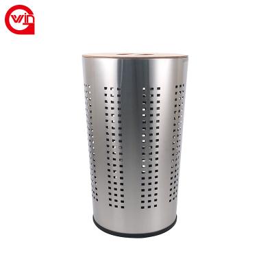 China Minimalist high-grade wash basket products stainless steel laundry basket cover basket laundry basket available laundry basket for sale