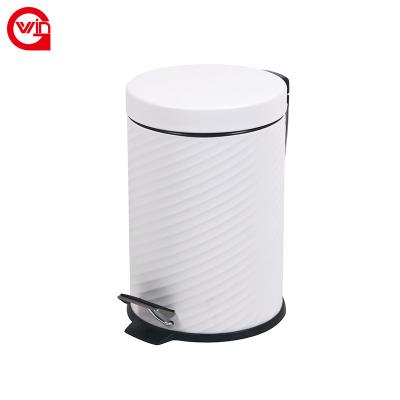 China Viable Luxury High Quality Outdoor Indoor Kitchen Food Waste Bin Foot Pedal Pedal Plastic Waste Bin for sale