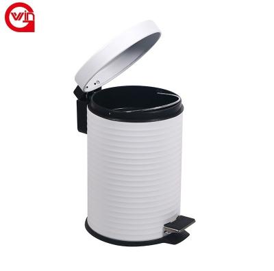 China Sustainable Factory Supplying Stainless Steel Plastic Hotel Touchless Retro Trash Can Recycling Trash Can for sale