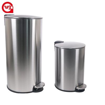 China Sustainable Commercial Cute Public Indoor Stylish Hotel Camp Pedal Trash Can for sale