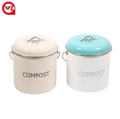 China New Products Eco Sustainable Chinese Kitchen Cereal Bins Worm Tray Compost Box Pedal Rubbish Bin for sale