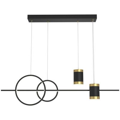 China Nordic modern simple long table lamp bar light Nordic hanging luxury indoor creative starry chandelier for sale