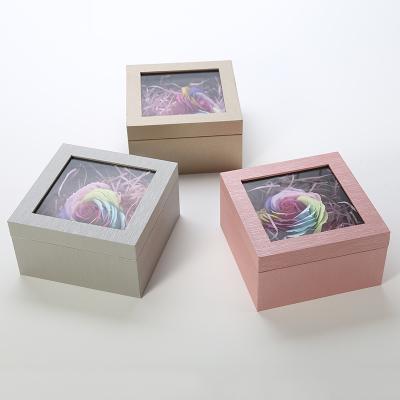 China Recyclable Luxury Tea Fresh Flower Packaging Box Fancy Design for sale