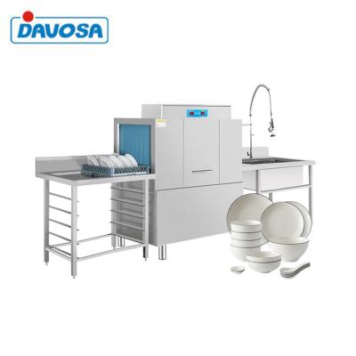 China Efficient Free 44KW Dishwasher Smart Dishwasher Pass Through Dishwasher for sale