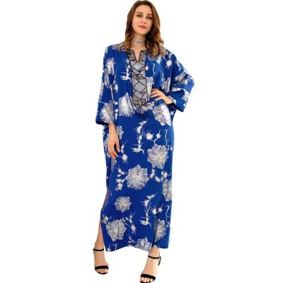 China Polyester GANE RTS luxury muslim sundress ukay balls mix traditional islamic muslim ethnic clothing summer women casual eid Maxi Dress for sale