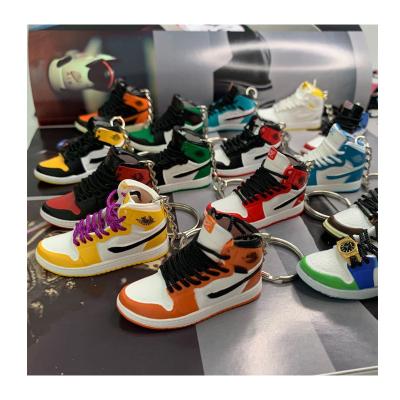 China All Metal Style GANE RTS Customize 3D Jordan 1 4 11 Key Chain Mens Gift Shoes Keyring Basketball Sneaker Chains for sale