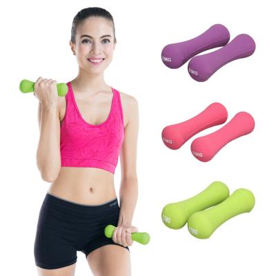 China Dumbell Factory Wholesale Neoprene Dumbbells Bone For Women Small Soft Touch Dumbbells for sale