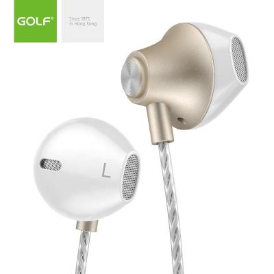 China In-Ear GOLF OEM Wired Factory Price High Quality Stereo Earphone Boat Earbuds Mobile Suitable With 3.5mm Holes Wire Earphone for sale