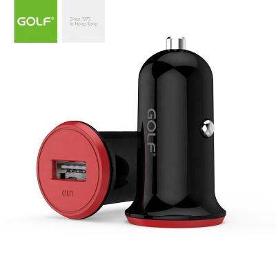 China Cheap Mobile Phone GOLF Factory Direct Mini Size USB Car Charger For Mobile Phone Charging Smart Phone for sale