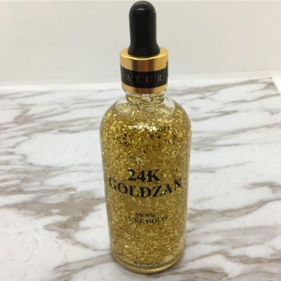 China 24K Gold Anti Aging Serum Face Anti Aging Skin Care Whitening Gold Foil Essence for sale