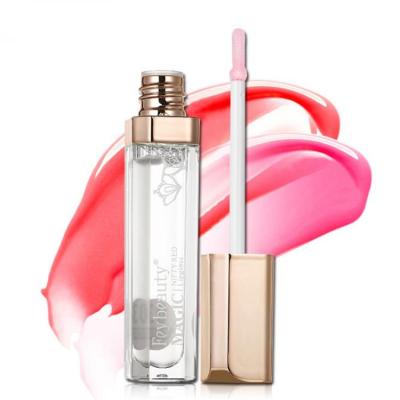 China Unique Clear Magic Color Changing Lip Gloss Jelly Flower Moisturizing Lipstick Waterproof for sale