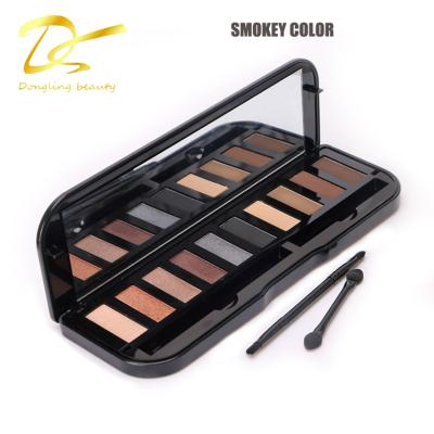 China New Arrival Waterproof Wholesale Makeup Metal Packing Box Smokey Eyeshadow Palette for sale