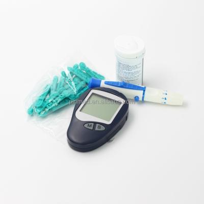 China Plastic Lancets Home Strips Meter With Strip And Lancet Medical Glucose Test Kits Blood Sugar Instruments for sale