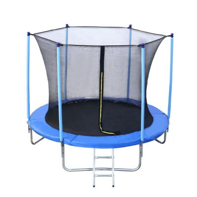 China With Protective Trampoline Net Outdoor Blue Park Kids Safe Net Trampoline With Ladder for sale