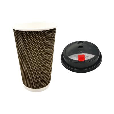 China Custom Printed Disposable Paper Cup Coffee Catering Cups Disposable Paper Cup With Lids For Hot Drinks for sale