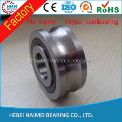 China PP For Vee Type Guide Rail Bearing U Groove Roller Spur Wheel Bearing , Guide Roller Bearing for sale