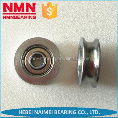 China Carbon Steel Casters Wheels Bearing Sliding Door Window Supporting Wardrobe Wheel Bearings U / V Pulley for sale