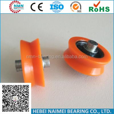 China PP ball bearing v groove heavy duty plastic nylon window roller conveyor sliding door roller for sale