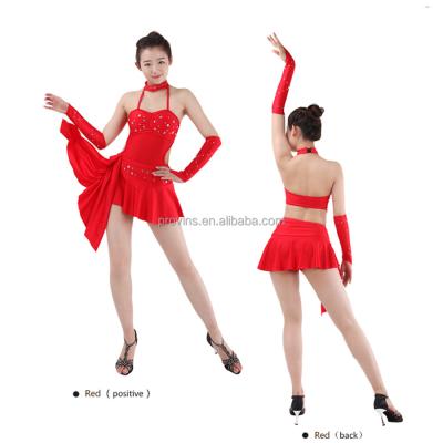 China Kids Girls Front Pinch Dancer Pantyhose Dance Performance Dress Latin Latin Costumes for sale