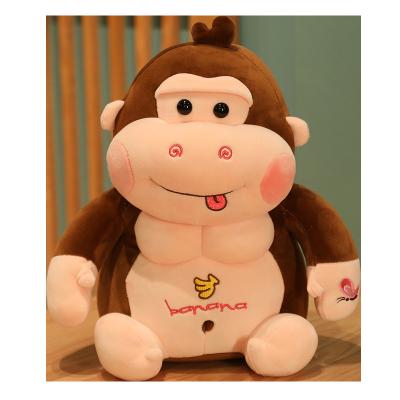 China For Children Play Cute Simulation Gorilla Toy Plush Chimpanzee Action Number Monkey Doll Monkey Doll for sale