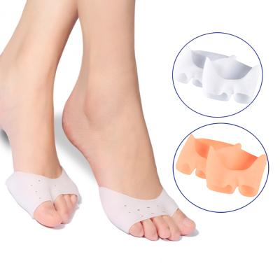 China Silicone Half Toe Sleeve Toe Metatarsal Pads Gel Toe Caps Forefoot Pads HA00583 for sale