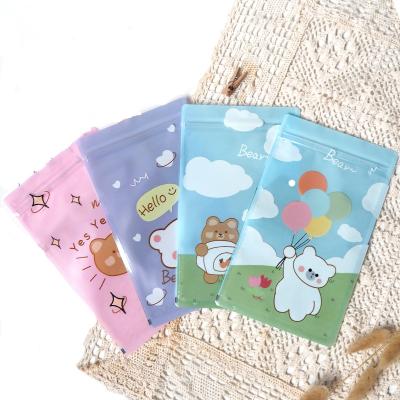 China Moisture-Proof Care Case For Notes Mobile Phone Shell Cute Catoon Design Children 3 Sides Flat Bags for sale