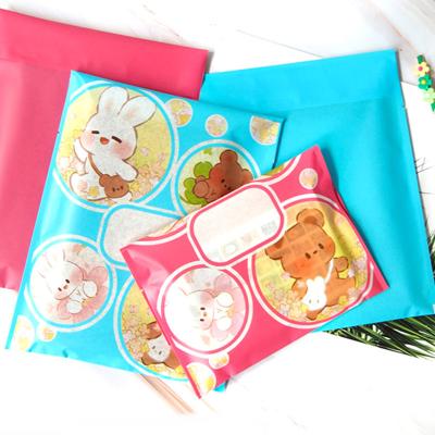 China Moisture Proof Self Adhesive Waterproof Snack Gift Bag Cookies Candy Easy Seal Cute Cartoon Flat Bag for sale