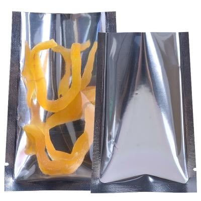 China Moisture Proof 9*13cm Customize Heat Seal Front Window Pure Aluminum Foil Clear Flat Bag for sale