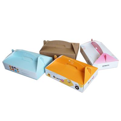 China Handmade bakery boxes with multi box cookies, strawberry boxes, donut handle color boxes. for sale