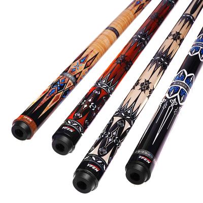 China New Arrival 2021 Colorful Billiards Taco De Billar 12.5mm Modern Professional Billiards Taco De Billar 12.5mm Cue Stick Shaft Carbon Fiber Decal for sale