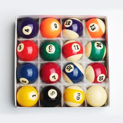 China Billiards Pool Ball Set 16pcs Resin Ball Billiard Accessories Durable Complete Optional 48/52mm For Home Or Billiard Bar for sale