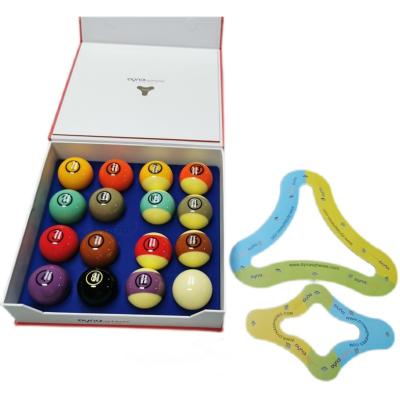 China DynaSpheres Version 16pcs Durable Brass Billiard Pool Ball Set Accessory Next Gen Phenolic Resin Balls Bola De Billar 57.2mm Billliards for sale