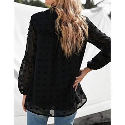 China Women new product anti-pilling elegant soft ladies boho blouses tops everyday Korean blouses blouse for sale