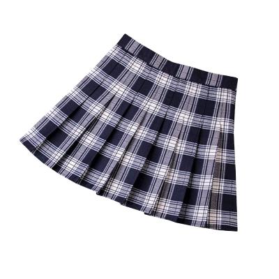 China Factory Breathable Customize Women Pleated Mini Skirt Plaid Skirt Ladies Tennis Skirt Mini Line A Line for sale