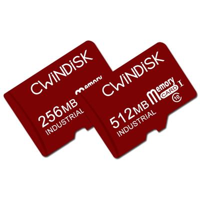 China Plastic SLC 256MB 512MB TF memory card industrial wide temp memoria card for sale