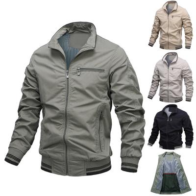 China Factory direct sales waterproof washed cotton jacket men's coat men's solid casual jacket new for sale